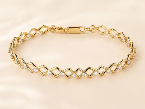 Lattice Diamond Bracelet