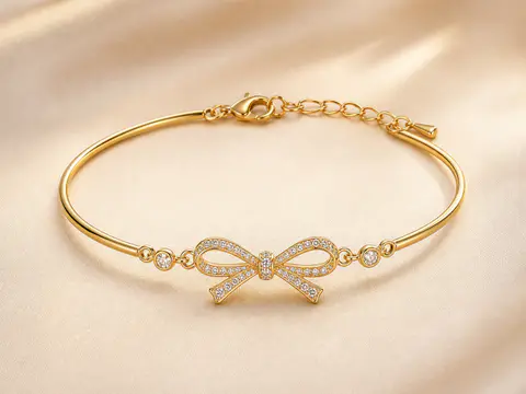 Bow Knot Gold Bracelet