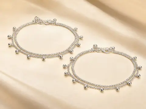 Double Ghungroo Payal Pair