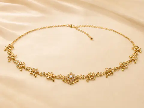 Delicate Gold Filigree Waist Chain