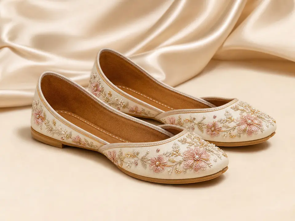 Amarakrti embroidered juttis and fancy occasion heels