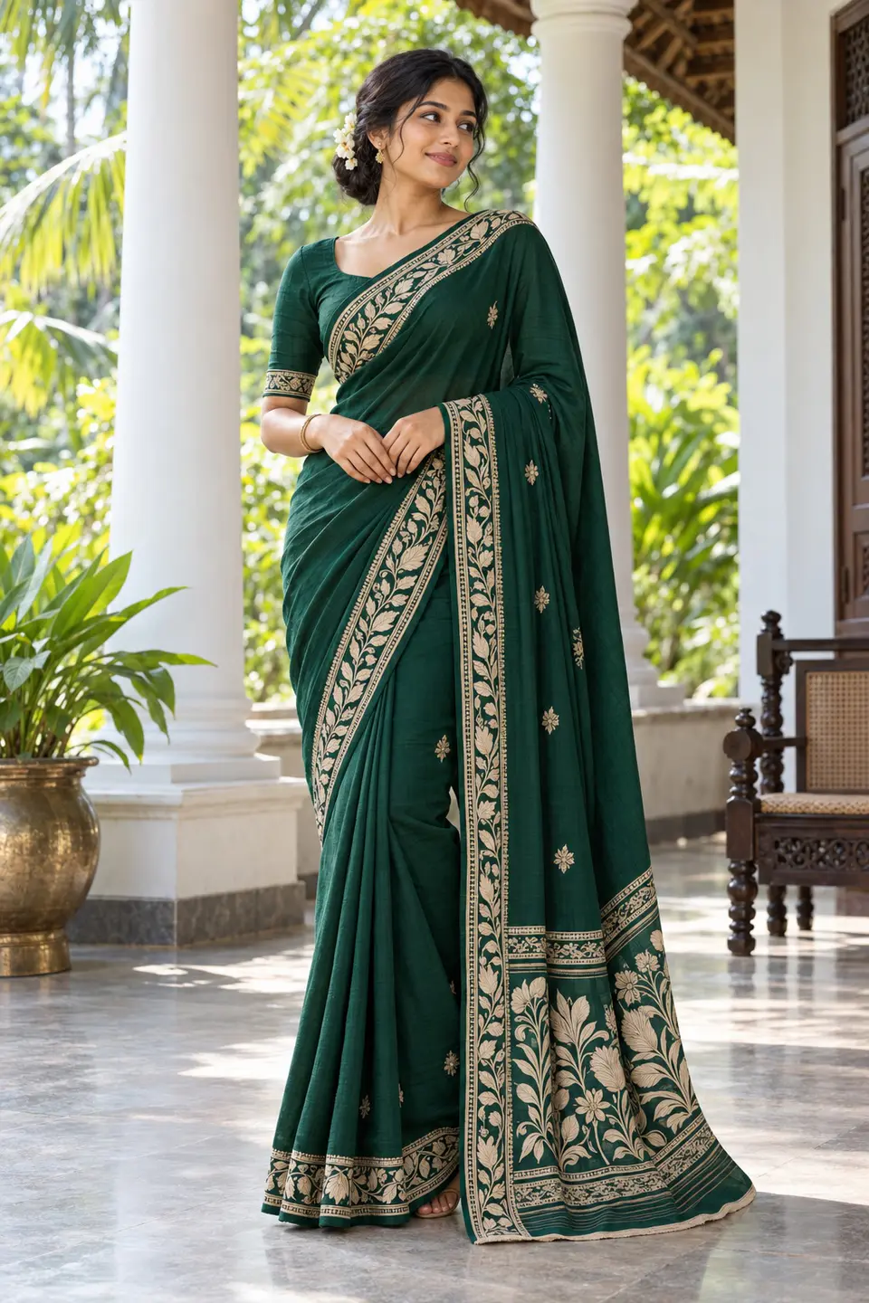 Emerald Botanical Osariya front styling preview