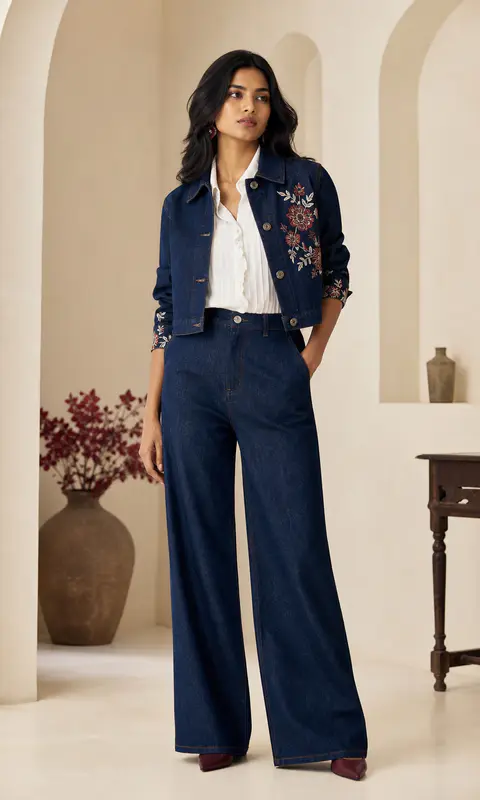 Indigo Art Denim Set