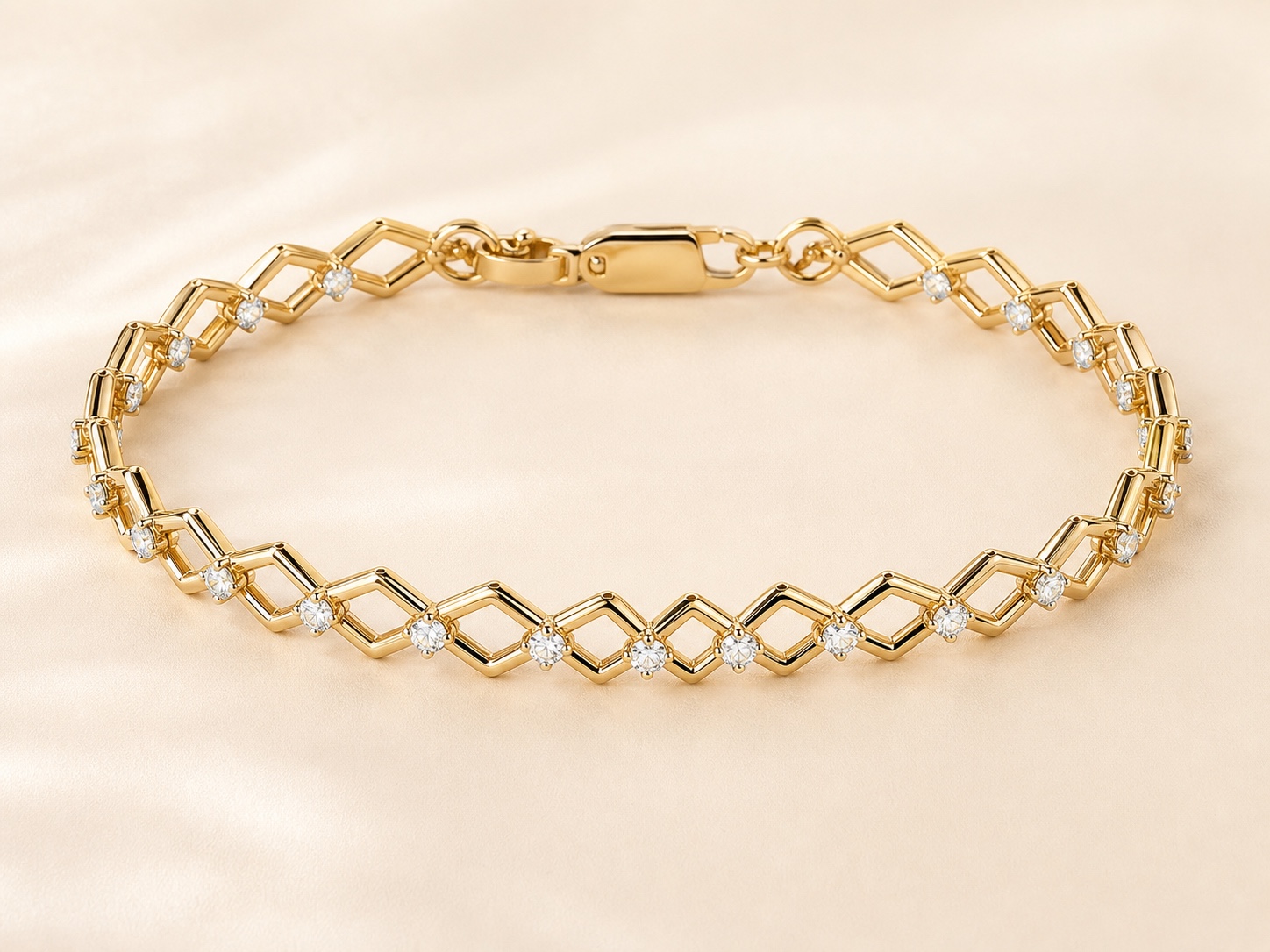 Lattice Diamond Bracelet