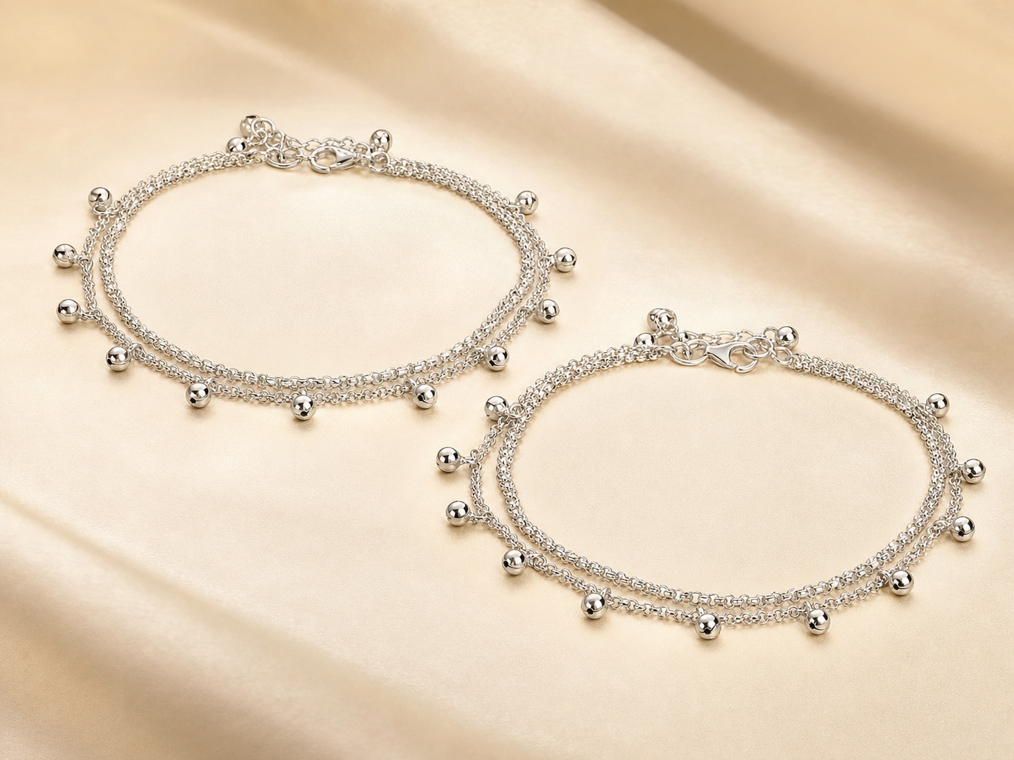 Double Ghungroo Payal Pair